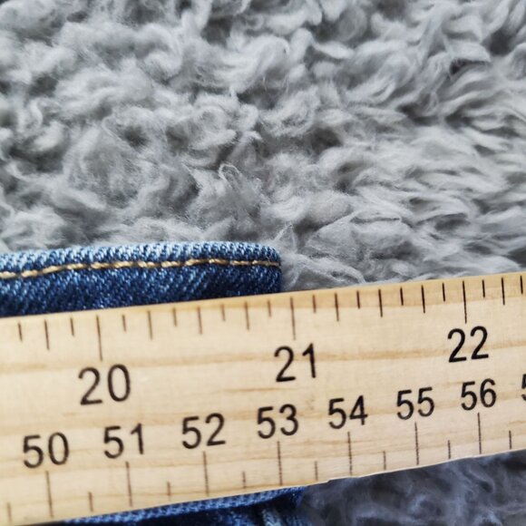 Old Navy Jeans Womens Size 18 Blue High-Rise Slouchy Straight Distressed Denim - Picture 6 of 12